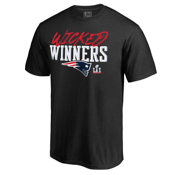 New England Patriots Pro Line by Fanatics Branded Super Bowl LI Champions Hometown Winner T-Shirt - Black